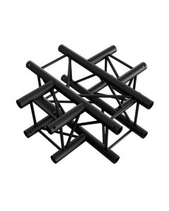 Eight shirts arranged on table in black, olive, grey, blue, white, red, mustard, and green.